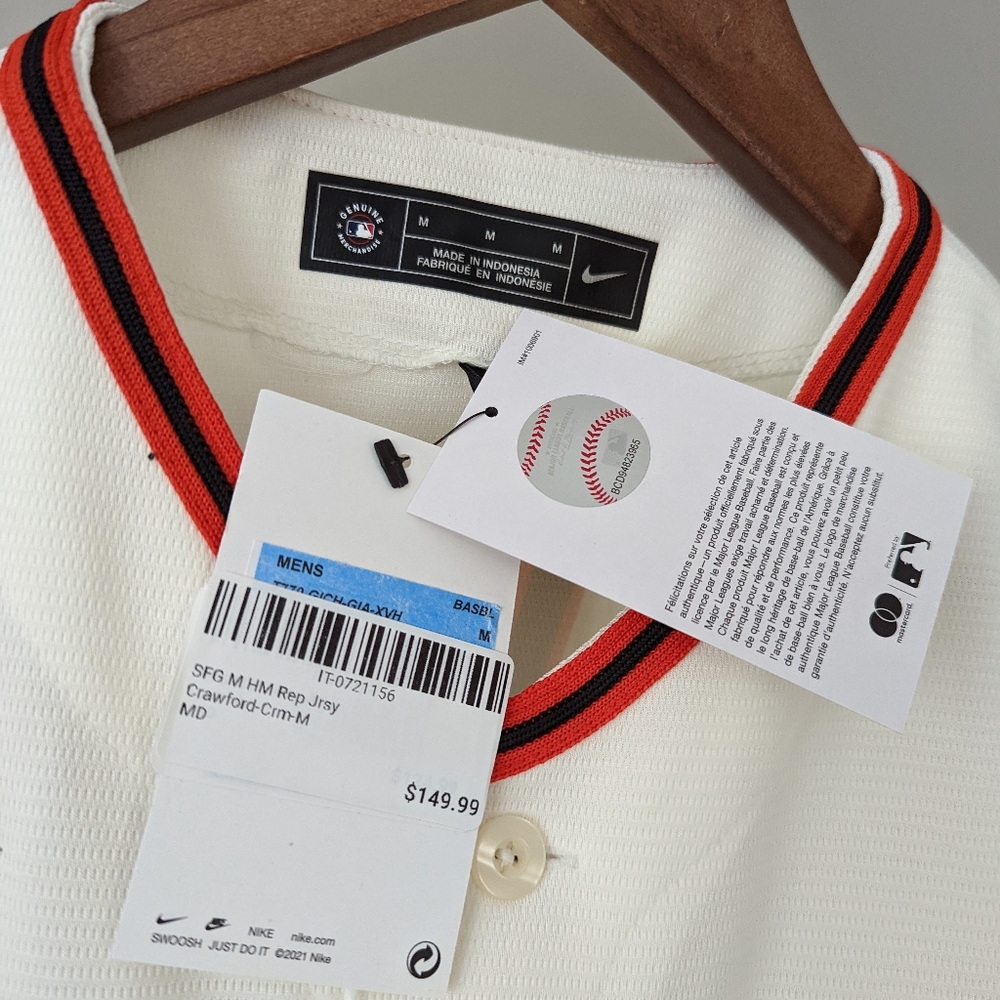 New men's San Francisco Giants Crawford jersey